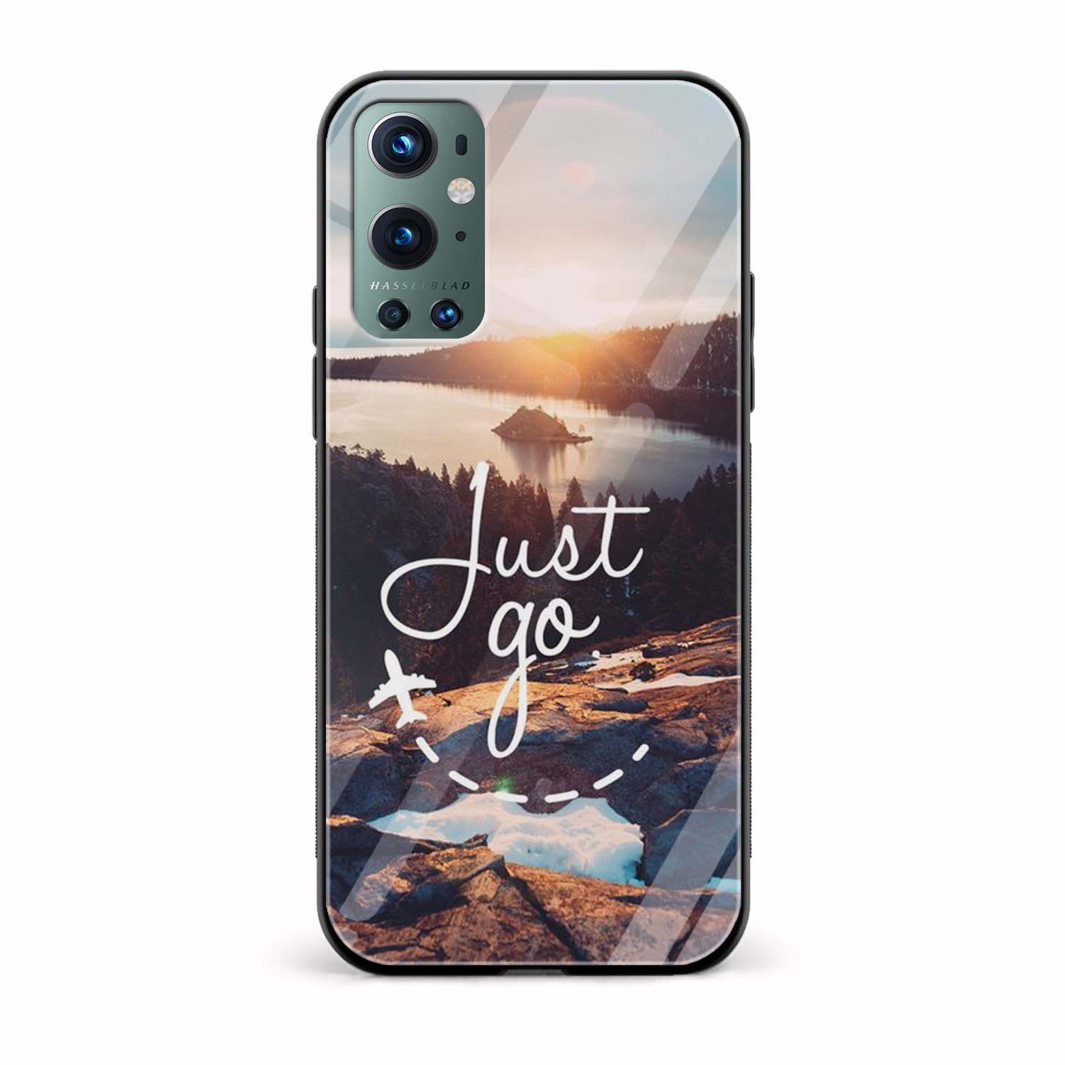 Just Go With The Flow Glass Back Phone Case Just Go With The Flow Glass Back Phone Case - Image 1