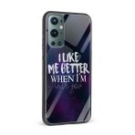 I Like Me Better When I'm With You Glass Back Phone Case - Image 2