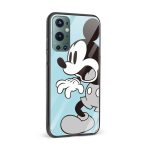 Confused Mickey  Glass Back Phone Case - Image 2