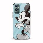 Confused Mickey  Glass Back Phone Case
