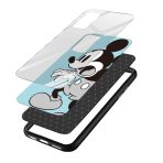 Confused Mickey  Glass Back Phone Case - Image 3