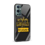 Everything Happens For A Reason  Glass Back Phone Case - Image 2