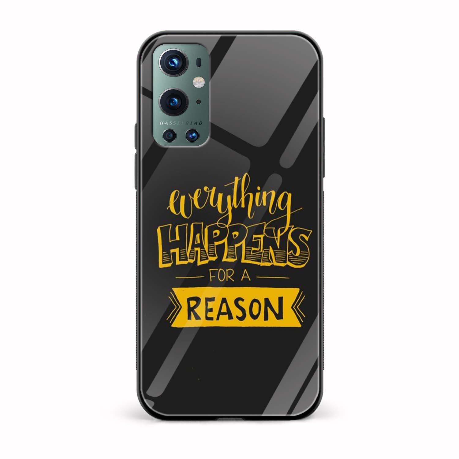 Everything Happens For A Reason Glass Back Phone Case Everything Happens For A Reason Glass Back Phone Case - Image 1