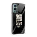 No,I Won't Give Up Glass Back Phone Case - Image 2