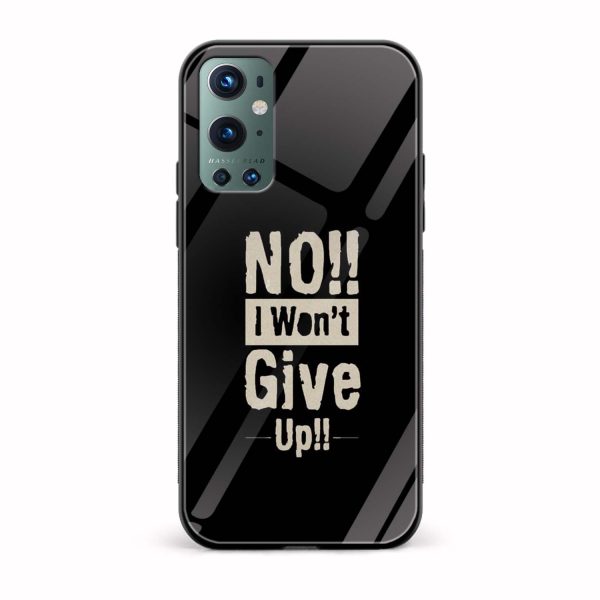 No,I Won't Give Up Glass Back Phone Case