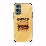 Burger Is Love Glass Back Phone Case