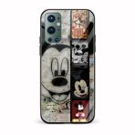 Mickey Mouse Collage Glass Back Phone Case