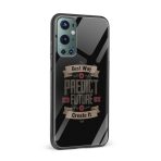 Best Way To Predict Future Is to Create It Glass Back Phone Case - Image 2