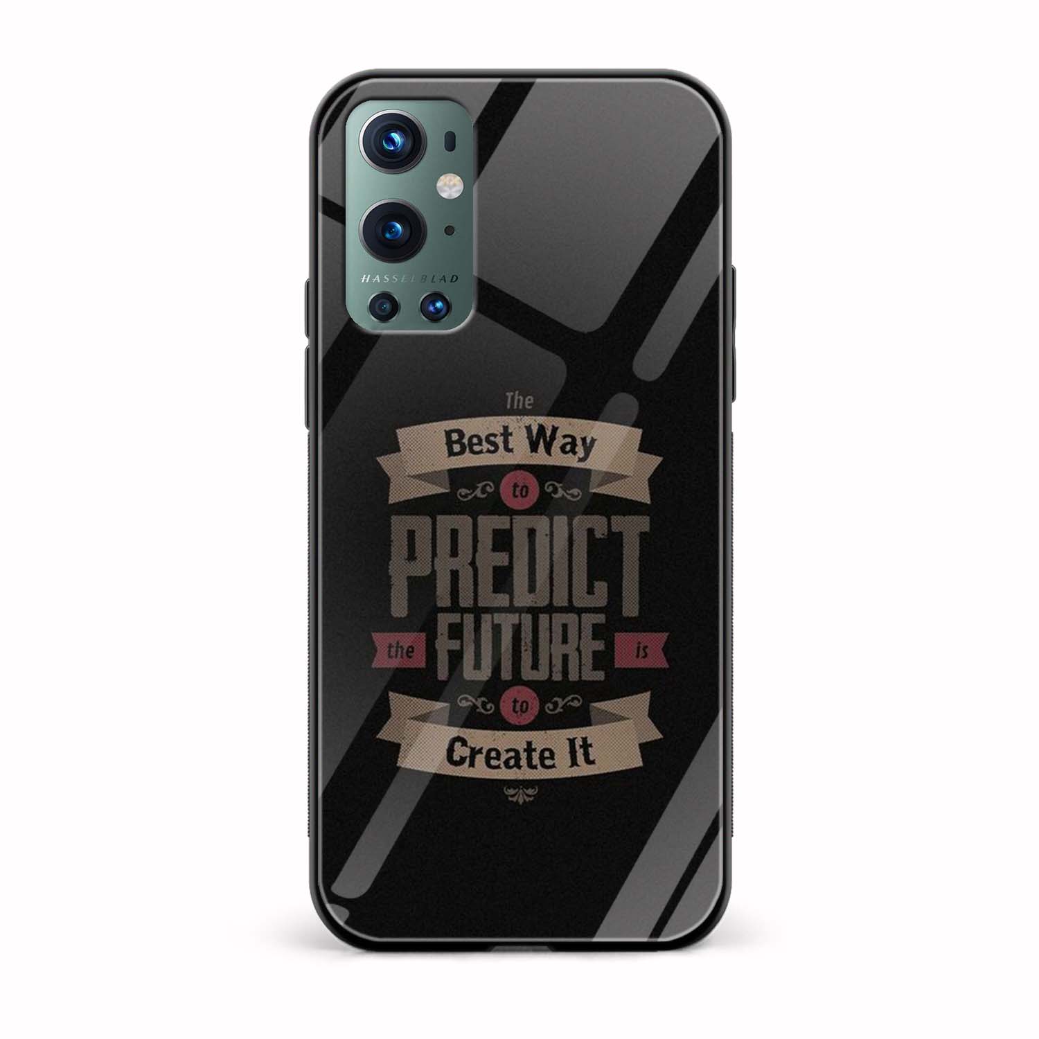 Best Way To Predict Future Is to Create It Glass Back Phone Case Best Way To Predict Future Is to Create It Glass Back Phone Case - Image 1