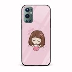 Dreaming Girl  Glass Back Phone Case