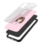 Dreaming Girl  Glass Back Phone Case - Image 3
