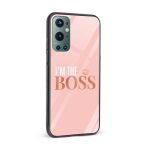 I'm the Boss Glass Back Phone Case - Image 2