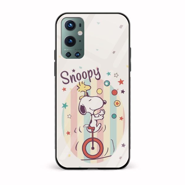 Snoopy The Dog Glass Back Phone Case