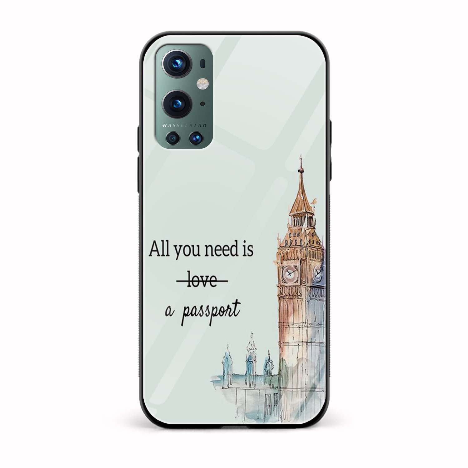 All you need is a Passport Glass Back Phone Case All you need is a Passport Glass Back Phone Case - Image 1