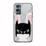 Bat Cat Glass Back Phone Case