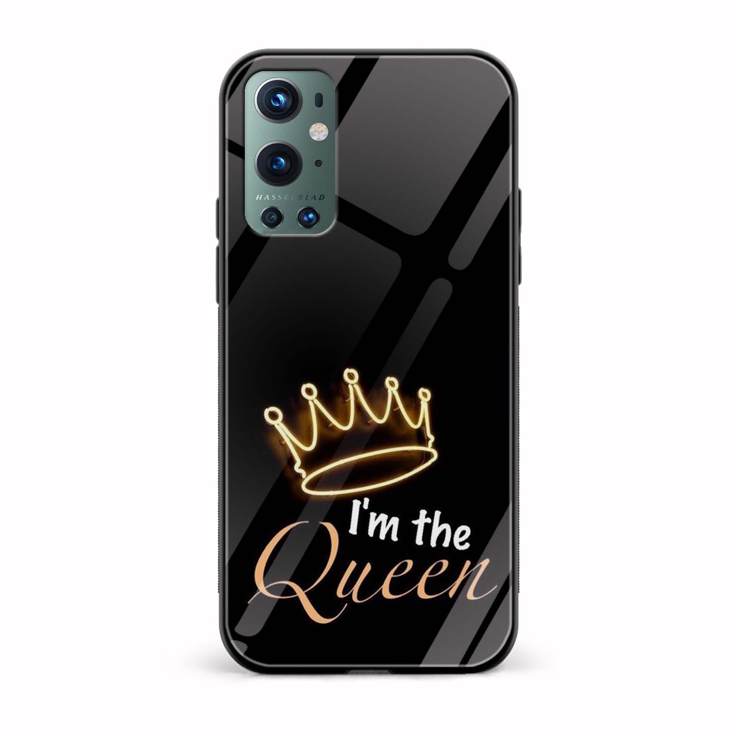 I'm the Queen Glass Back Phone Case I'm the Queen Glass Back Phone Case - Image 1