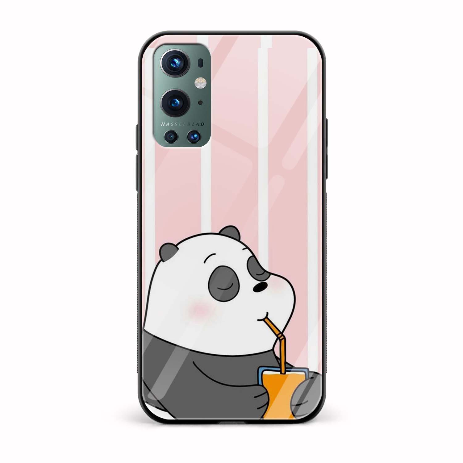 Happy Panda Glass Back Phone Case Happy Panda Glass Back Phone Case - Image 1
