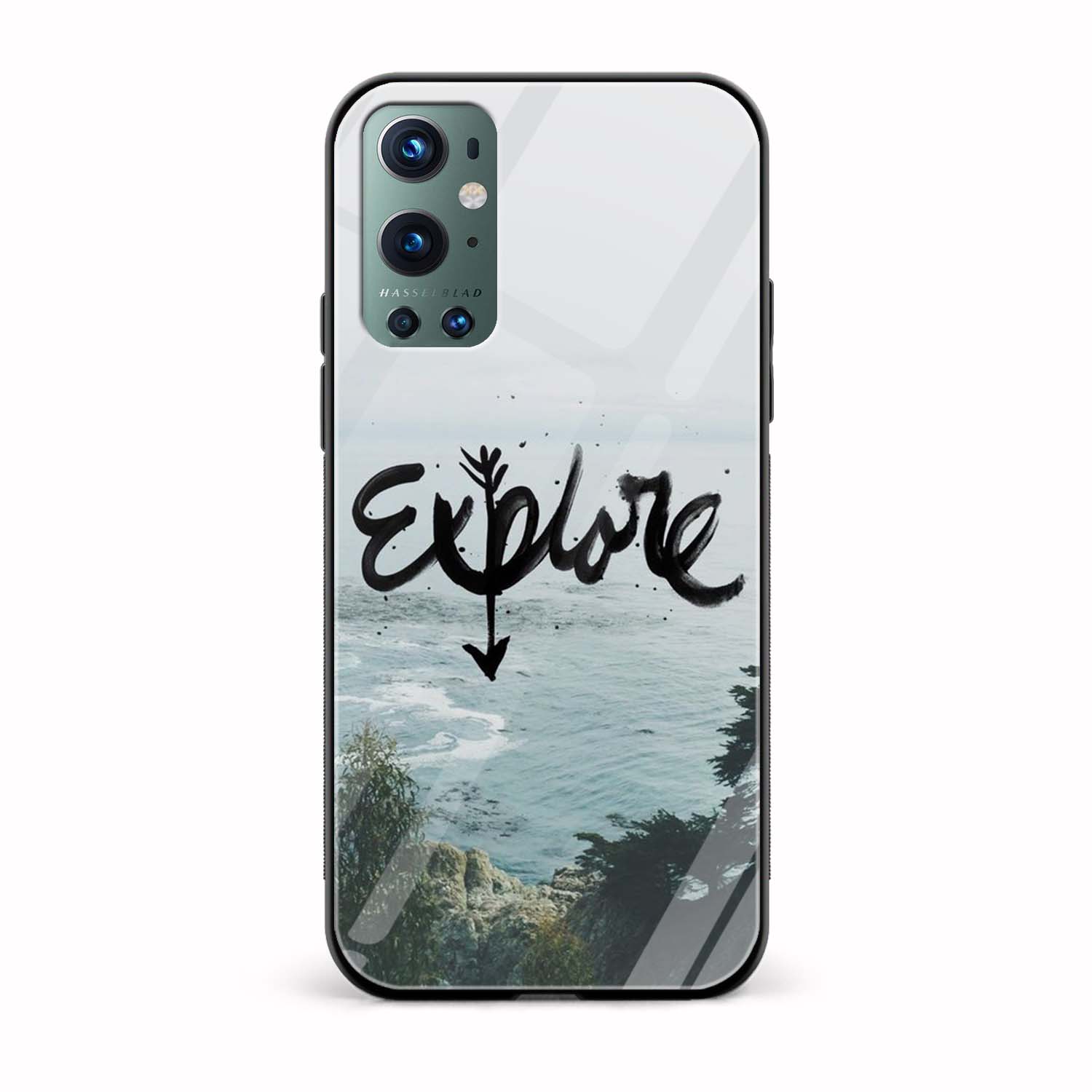 Explore the World Glass Back Phone Case Explore the World Glass Back Phone Case - Image 1