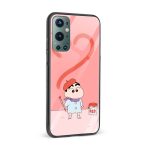 I Love Shin Chan Glass Back Phone Case - Image 2