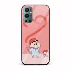 I Love Shin Chan Glass Back Phone Case