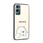 I Love You Bear Glass Back Phone Case - Image 2