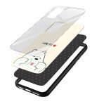 I Love You Bear Glass Back Phone Case - Image 3