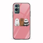 Bare Bears  Glass Back Phone Case