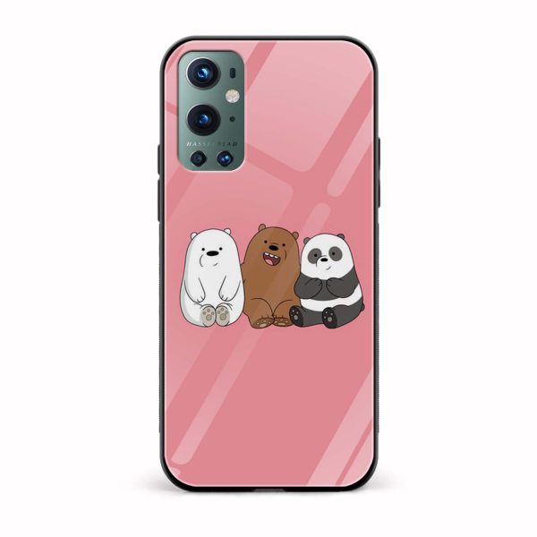 Bare Bears  Glass Back Phone Case