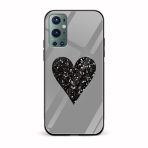Glittery Heart Glass Back Phone Case