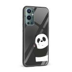 Panda  Glass Back Phone Case - Image 2