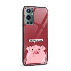 Don't touch my Phone Glass Back Phone Case - Image 2