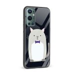 Cat With A Bow Glass Back Phone Case - Image 2