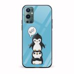 Angry Lil Penguins Glass Back Phone Case