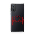 Heartbeat Printed Classic Clear Soft Phone Case