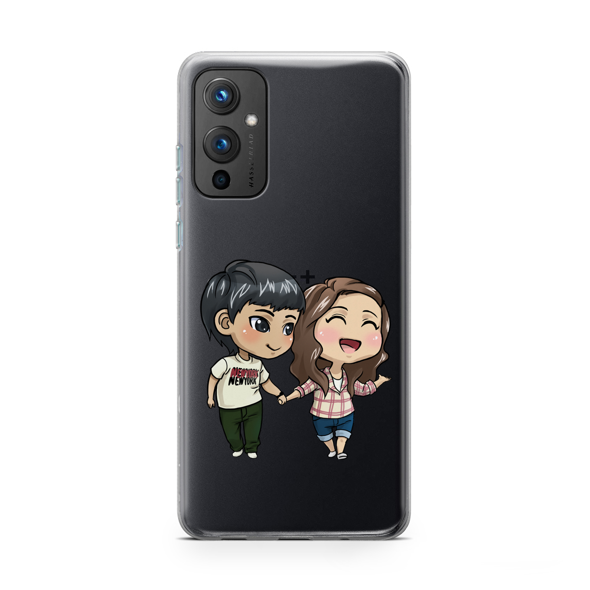A boy and Girl Printed Classic Clear Soft Phone Case A boy and Girl Printed Classic Clear Soft Phone Case - Image 1