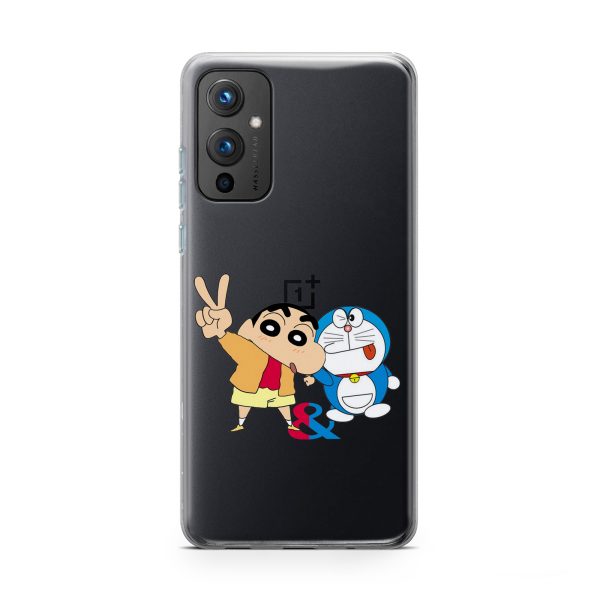Shinchan And Doraemon Printed Classic Clear Soft Phone Case