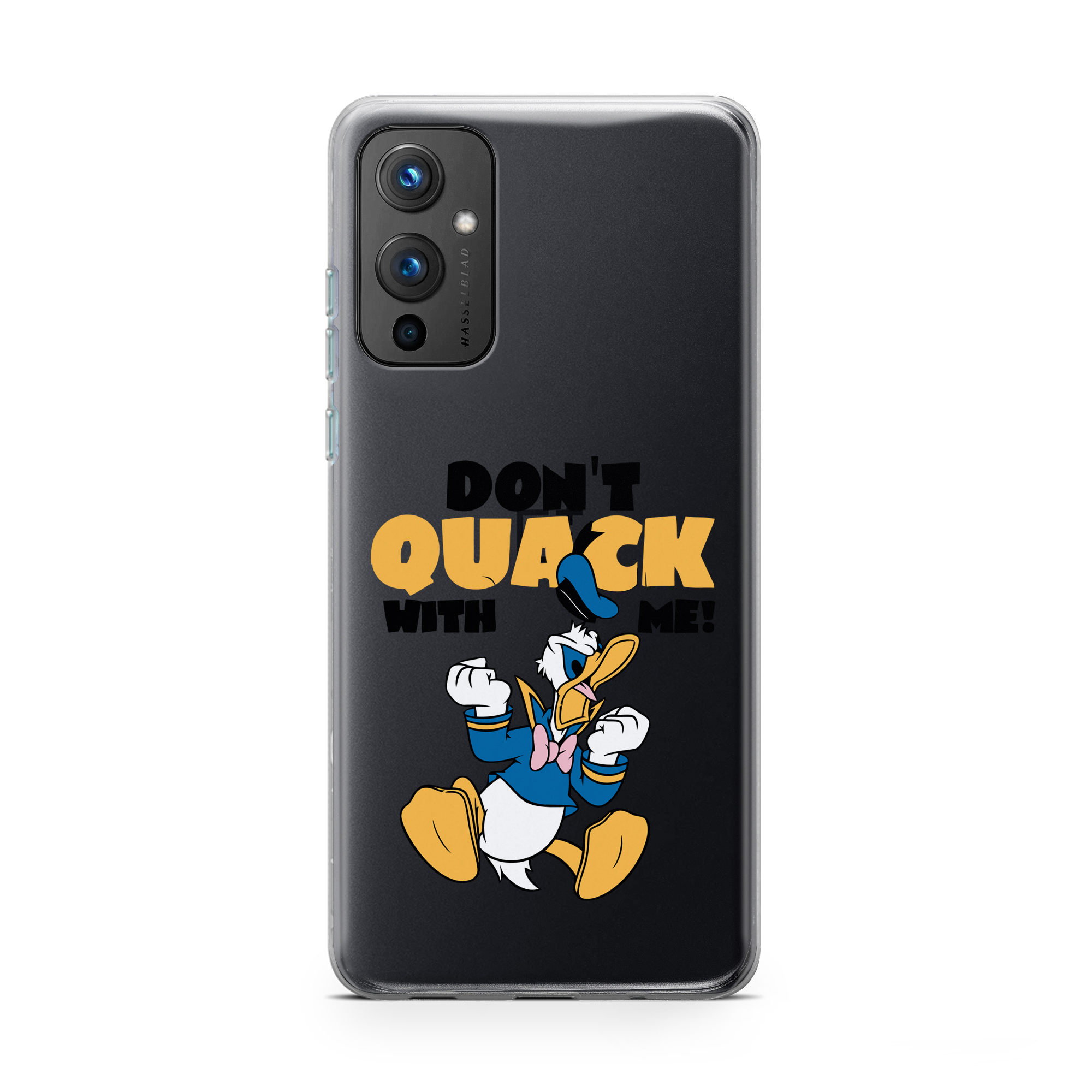 Don't Quack With Me- Donald Duck Printed Classic Clear Soft Phone Case Don't Quack With Me- Donald Duck Printed Classic Clear Soft Phone Case - Image 1