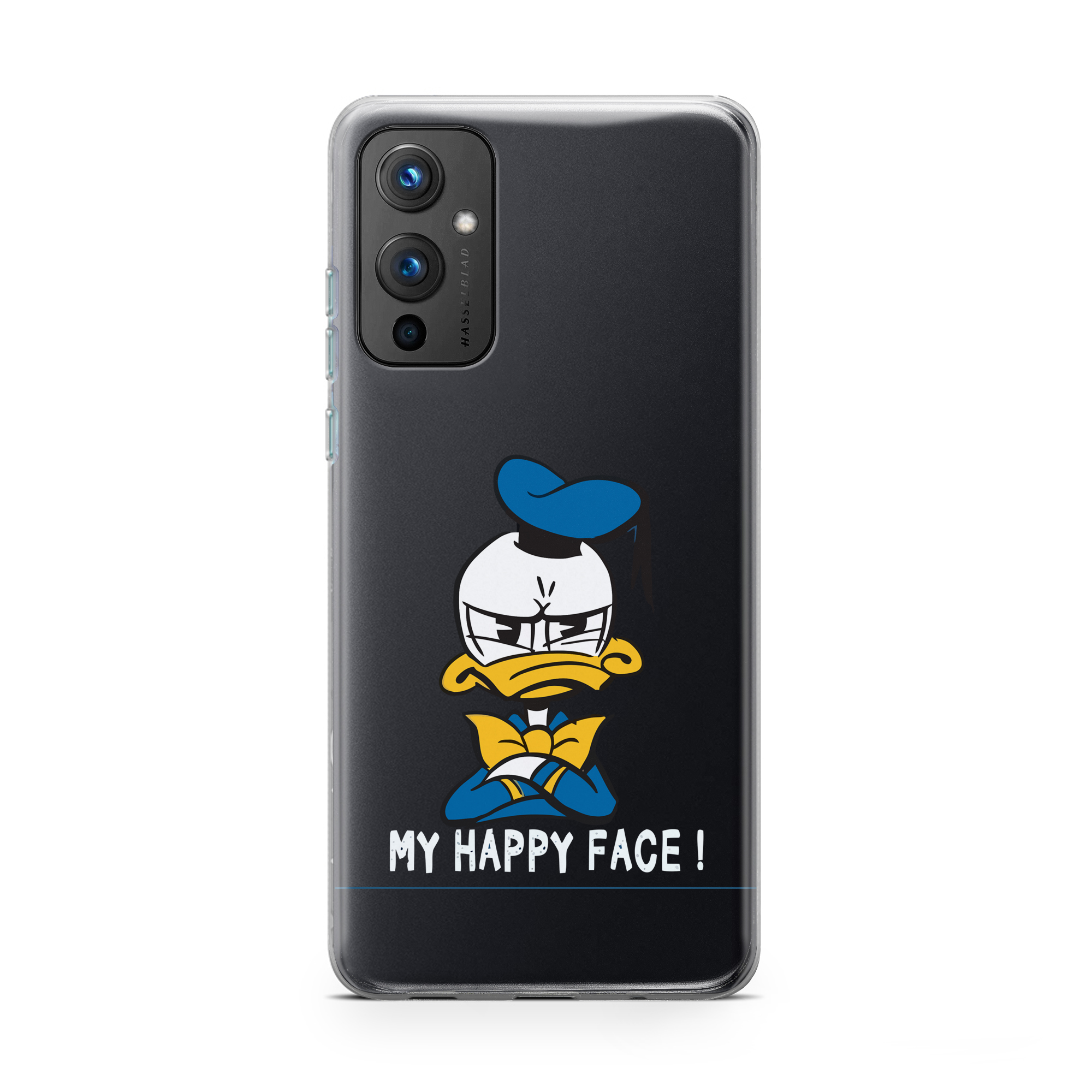 My Happy Face-Donald Duck Printed Classic Clear Soft Phone Case My Happy Face-Donald Duck Printed Classic Clear Soft Phone Case - Image 1
