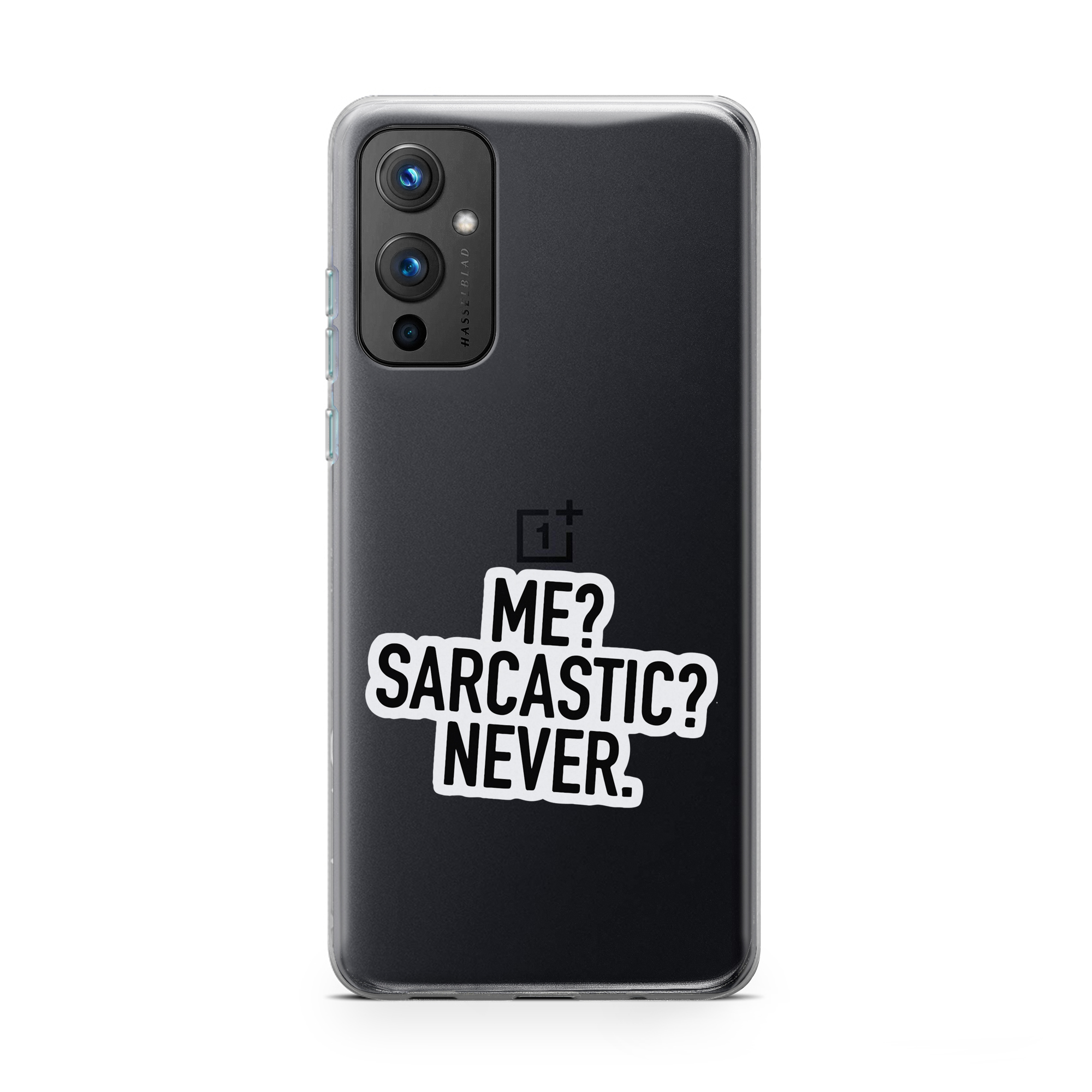Me? Sarcastic? Never Printed Classic Clear Soft Phone Case Me? Sarcastic? Never Printed Classic Clear Soft Phone Case - Image 1