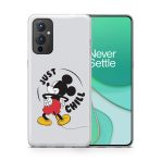 Mickey-Just Chill Printed Classic Clear Soft Phone Case - Image 3