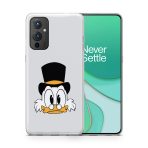 Donald Duck with Specs Printed Classic Clear Soft Phone Case - Image 3