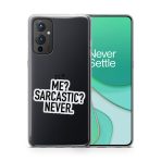 Me? Sarcastic? Never Printed Classic Clear Soft Phone Case - Image 3
