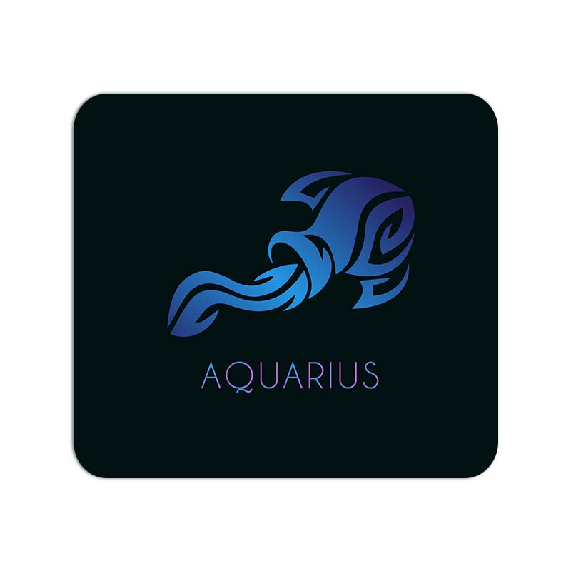 Zodiac Sign-AQUARIUS Printed Mouse Pad Zodiac Sign-AQUARIUS Printed Mouse Pad - Image 1