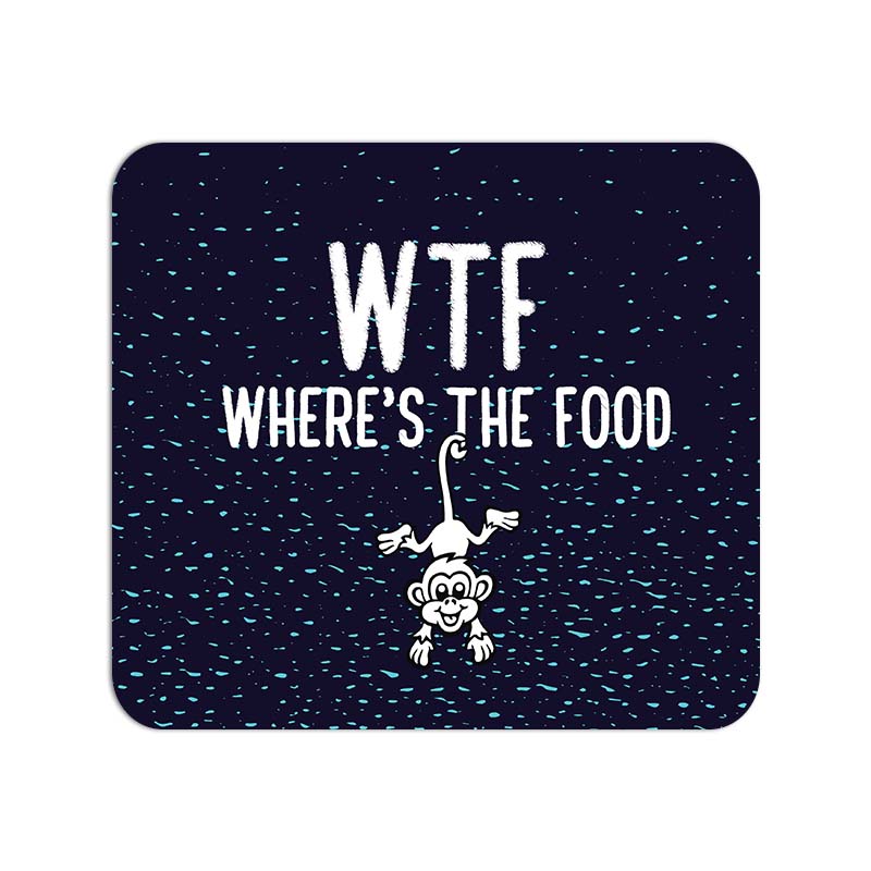 WTF Where's The Food Printed Mouse Pad WTF Where's The Food Printed Mouse Pad - Image 1