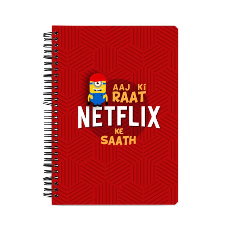 Aaj Ki Raat NETFLIX Ke Saath Printed Notebook Aaj Ki Raat NETFLIX Ke Saath Printed Notebook - Image 1