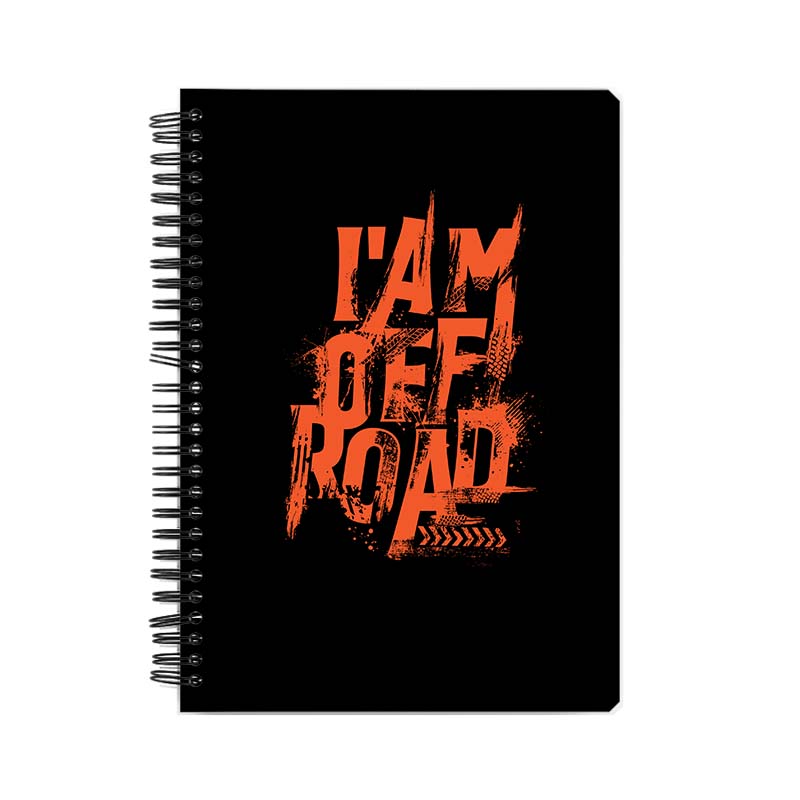 I'AM OFF ROAD Printed Notebook I'AM OFF ROAD Printed Notebook - Image 1
