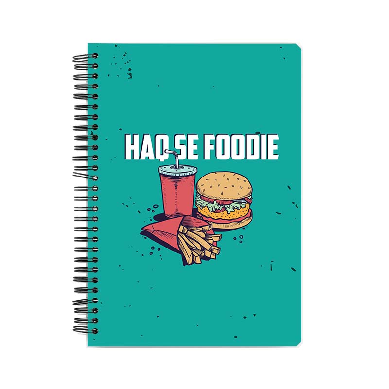 Haq Se Foodie Printed Notebook Haq Se Foodie Printed Notebook - Image 1