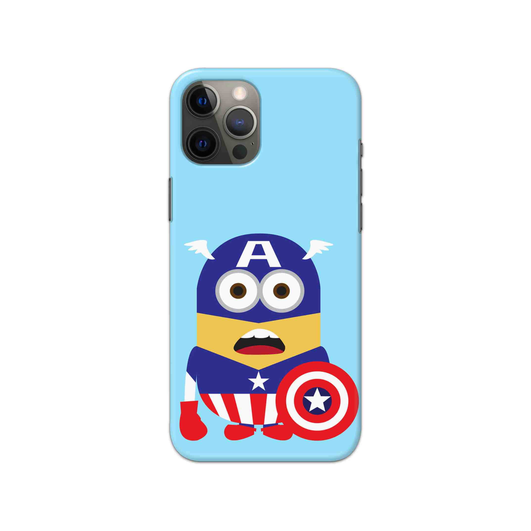 Minion - Captain America Printed Slim Hard Phone Case Minion - Captain America Printed Slim Hard Phone Case - Image 1