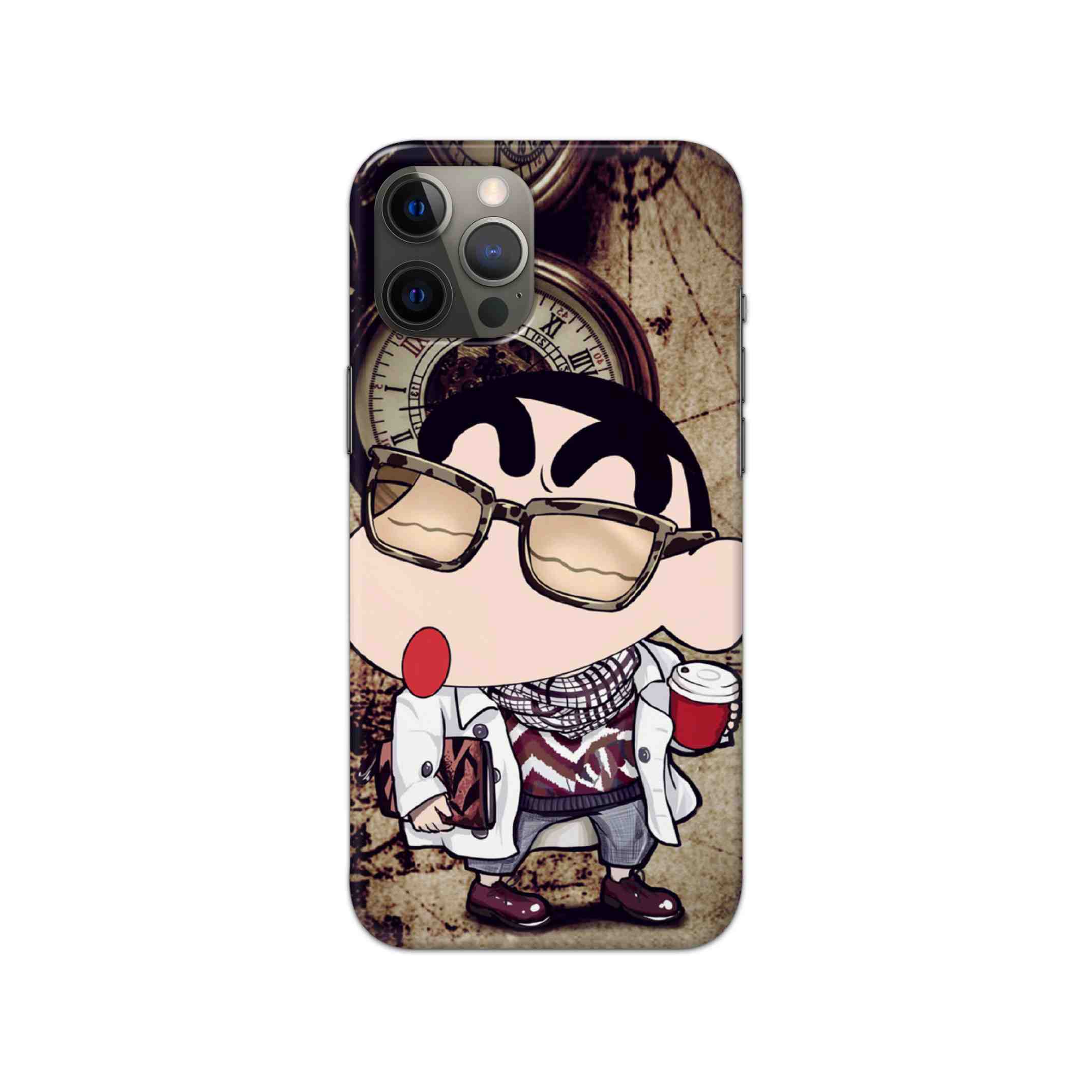 Nerdy Shinchan Printed Slim Hard Phone Case Nerdy Shinchan Printed Slim Hard Phone Case - Image 1