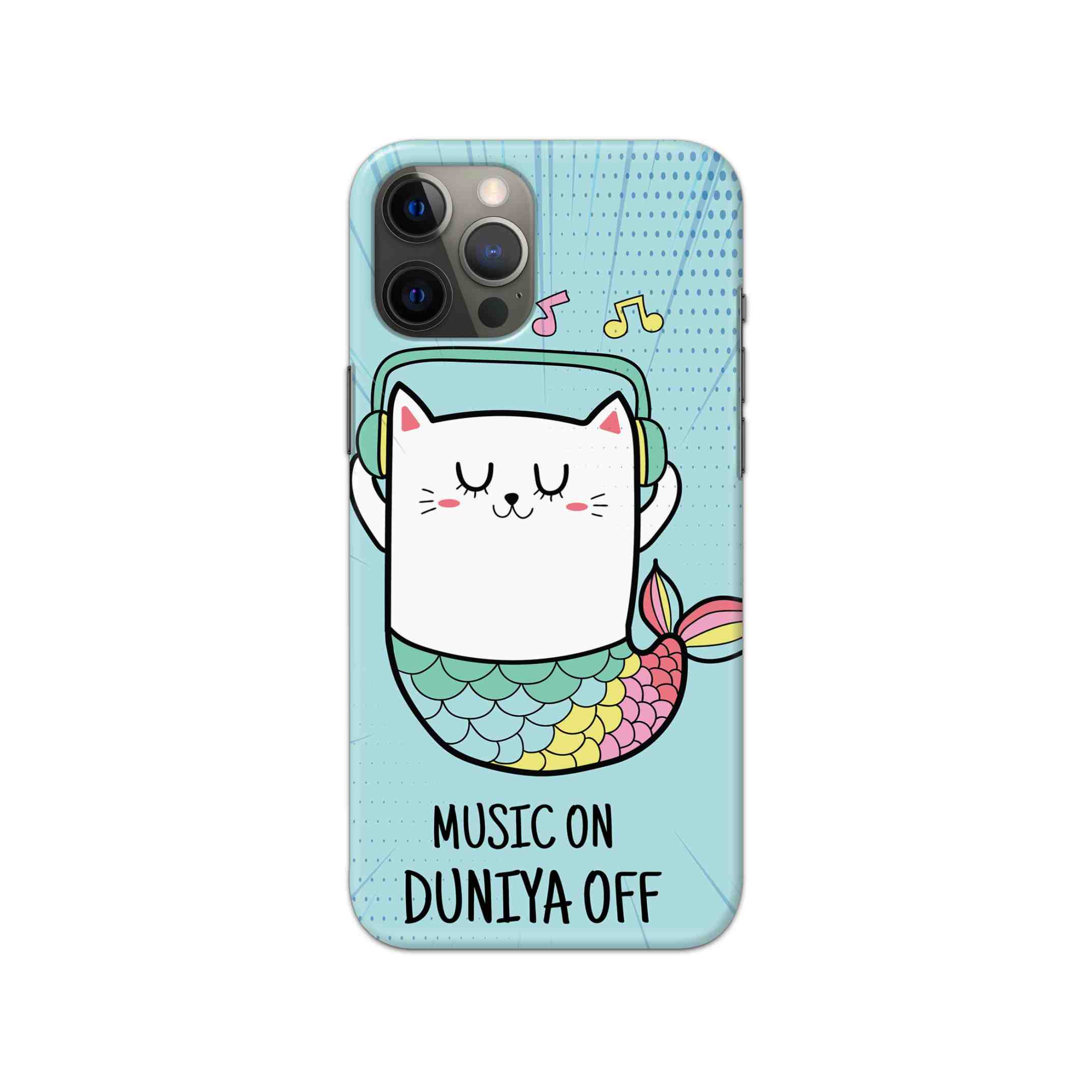 Music ON Duniya OFF Printed Slim Hard Phone Case Music ON Duniya OFF Printed Slim Hard Phone Case - Image 1